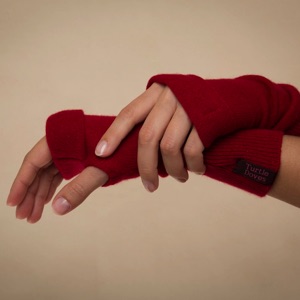 Turtle Doves cashmere fingerless gloves